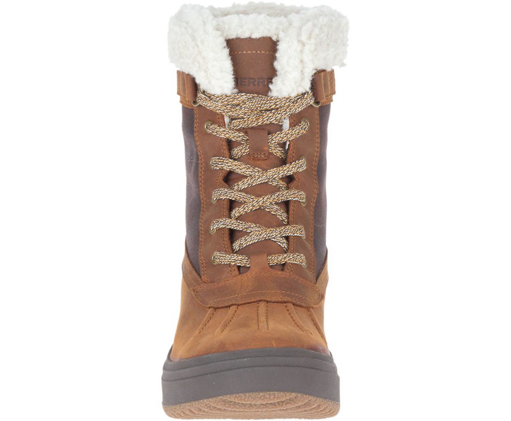 Merrell Støvler Dame - Haven Mid Lace Polar Waterproof - Brune - RZY874602